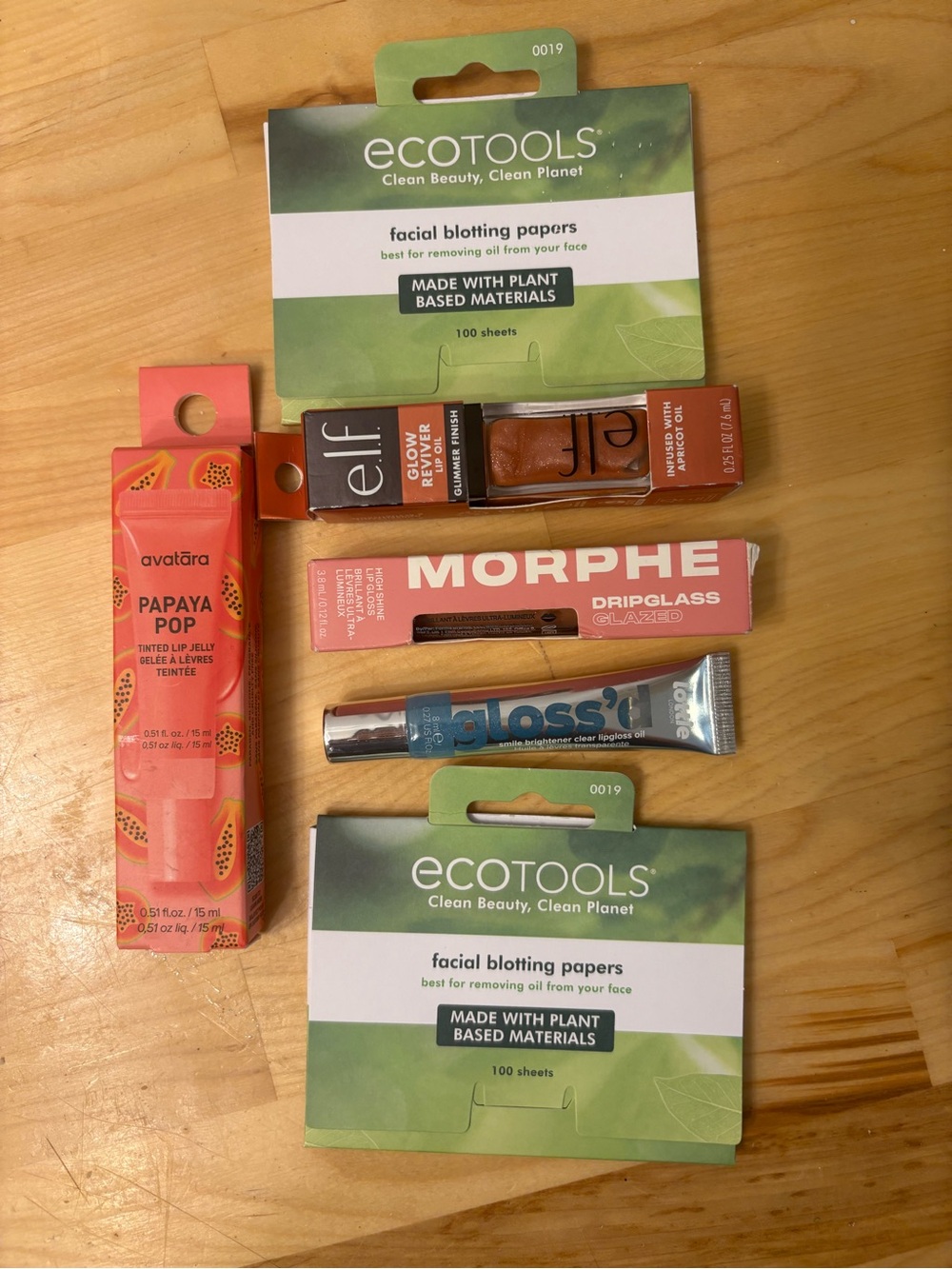Lips makeup bundle morphe, elf, plus blotting papers